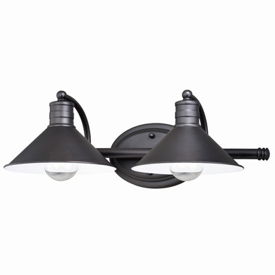 Bathroom Fixtures Two Lights by Vaxcel ( 63 | W0284 Akron ) 