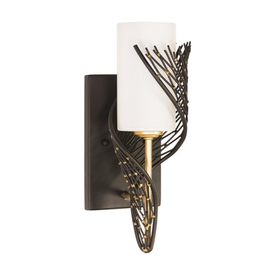 Sconces Single Glass by Varaluz ( 137 | 240K01RMBFG Flow ) 