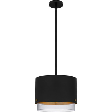 Pendants Drum Shade by Quoizel ( 10 | EIO1814MBK Elio ) 