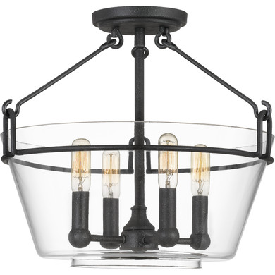 Semi-Flush Mts. Bowl Style by Quoizel ( 10 | WEL1717GK Wells ) 