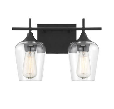 Bathroom Fixtures Two Lights by Savoy House ( 51 | 8-4030-2-BK Octave ) 