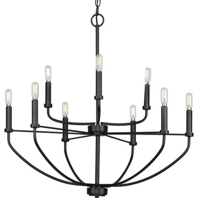 Mid. Chandeliers Candle by Progress Lighting ( 54 | P400228-031 Leyden ) 