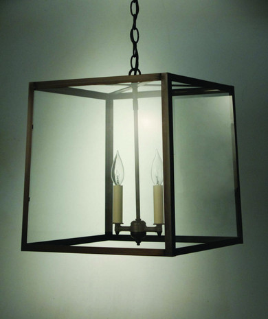 Foyer/Hall Lanterns Glass w/Frame by Northeast Lantern ( 196 | ST1415-DB-LT2-CLR Foyer ) 