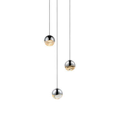 Mini Pendants 3 Light Cluster by Sonneman ( 69 | 2914.01-SML Grapes ) 