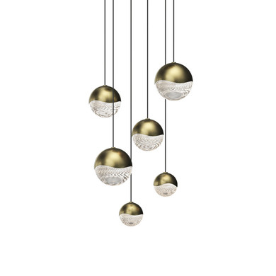 Mid. Chandeliers Multi-Port/Cascade by Sonneman ( 69 | 2915.14-AST Grapes ) 