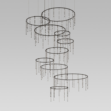 Large Chandeliers Multi-Port/Cascade by Sonneman ( 69 | SLS0163 Suspenders ) 