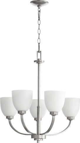Mid. Chandeliers Glass Up by Quorum ( 19 | 6060-5-64 Reyes ) 