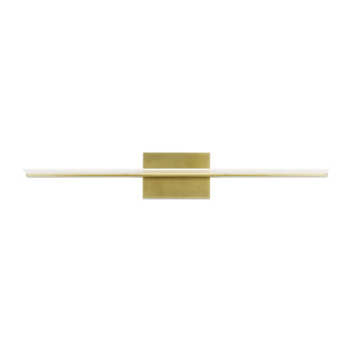 Bathroom Fixtures Cylindrical / Linear by Visual Comfort Modern ( 182 | 700BCSPANB3BR-LED930-277 Span ) 