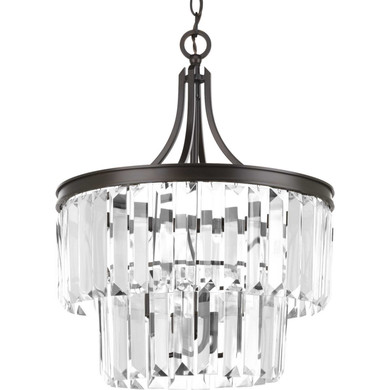 Semi-Flush Mts. Drum Shade by Progress Lighting ( 54 | P2326-20 Glimmer ) 
