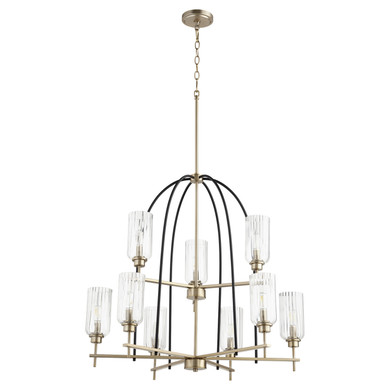 Mid. Chandeliers Glass Up by Quorum ( 19 | 607-9-6980 Espy ) 