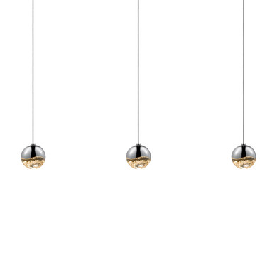 Linear/Island 3 Light Bar by Sonneman ( 69 | 2920.01-SML Grapes ) 
