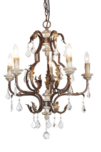 Mid. Chandeliers Candle by Terracotta Designs ( 374 | CHAN8136-5 Bertina ) 