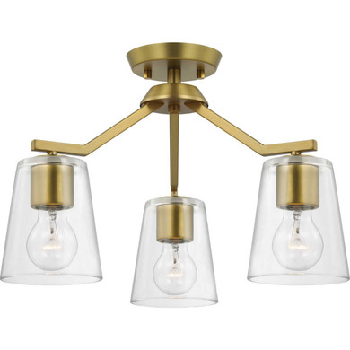 Semi-Flush Mts. Glass Down by Progress Lighting ( 54 | P400340-191 Vertex ) 