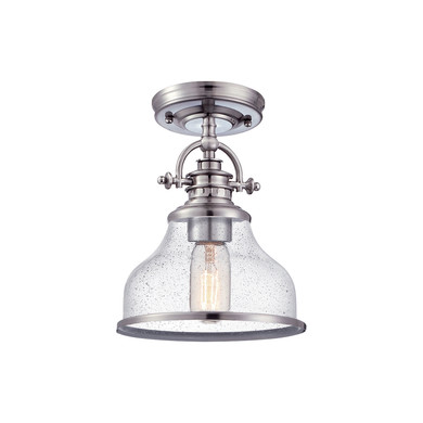 Semi-Flush Mts. Glass Down by Quoizel ( 10 | GRTS1708BN Grant ) 