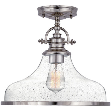 Semi-Flush Mts. Glass Down by Quoizel ( 10 | GRTS1714BN Grant ) 