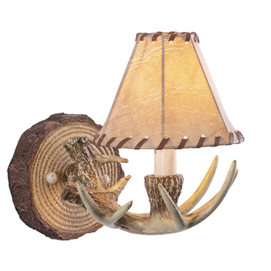 Sconces Single Candle by Vaxcel ( 63 | WL33041NS Lodge ) 