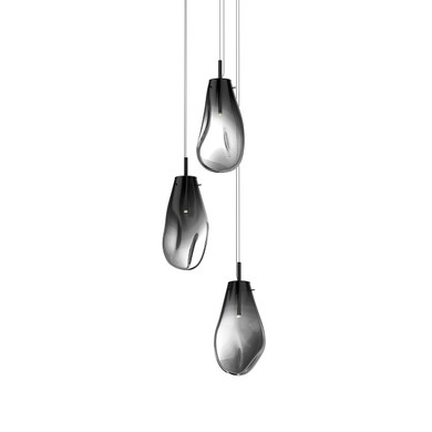 Mini Pendants 3 Light Cluster by Sonneman ( 69 | 2981.25K Liquid ) 