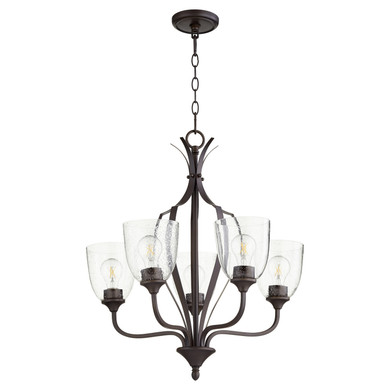 Mid. Chandeliers Glass Up by Quorum ( 19 | 6127-5-286 Jardin ) 