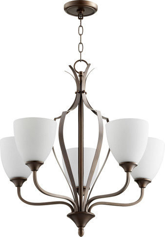 Mid. Chandeliers Glass Up by Quorum ( 19 | 6127-5-86 Jardin ) 