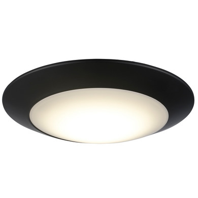 Flush Mounts Bowl Style by Trans Globe Imports ( 110 | LED-40099 BK Lunaire ) 