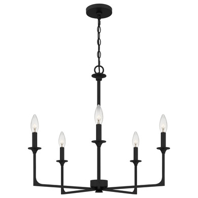 Mid. Chandeliers Candle by Quoizel ( 10 | PRC5026MBK Prescott ) 