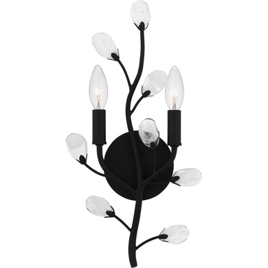 Sconces Double Candle by Quoizel ( 10 | HEI8709MBK Heiress ) 