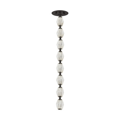 Mini Pendants Glass Down by Visual Comfort Modern ( 182 | 700CLR24BZ-LED927S Collier ) 