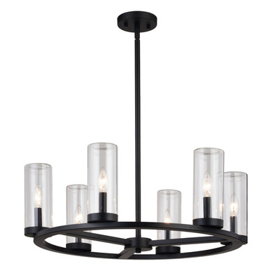 Mid. Chandeliers Glass Up by Vaxcel ( 63 | H0290 Grantley ) 