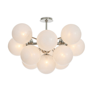 Semi-Flush Mts. Glass Down by Regina Andrew ( 400 | 16-1475PN-SRL Shine ) 