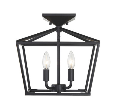 Semi-Flush Mts. Cage by Savoy House ( 51 | 6-328-4-44 Townsend ) 