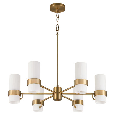 Mid. Chandeliers Glass Up by Quorum ( 19 | 6169-6-47 Sojourn ) 