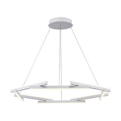 Mid. Chandeliers Ring/Halo by Trans Globe Imports ( 110 | MDN-1566 WH Celestia ) 