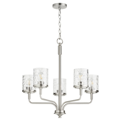 Mid. Chandeliers Glass Up by Quorum ( 19 | 617-5-65 Starky ) 