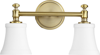 Bathroom Fixtures Two Lights by Quorum ( 19 | 5122-2-80 Rossington ) 