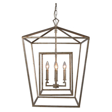 Foyer/Hall Lanterns Open Frame by Terracotta Designs ( 374 | H6125L-4AS Mattea ) 