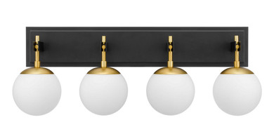 Bathroom Fixtures Four Lights by Varaluz ( 137 | 352B04BLSB Allie ) 