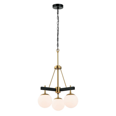 Mini Chandeliers Glass Shade by Varaluz ( 137 | 352C03BLSB Allie ) 