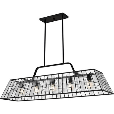Linear/Island Geometric/Linear by Quoizel ( 10 | QLC6176MBK Quoizel Linear Chandelier ) 