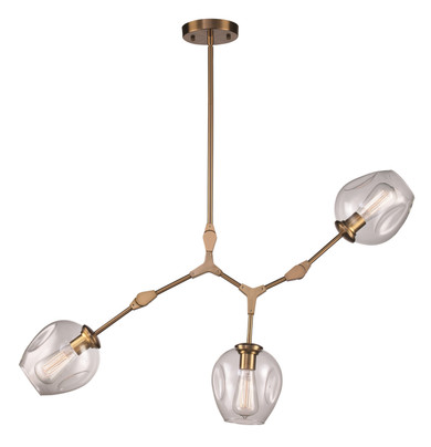 Mid. Chandeliers Glass Down by Trans Globe Imports ( 110 | PND-2091 AG ) 