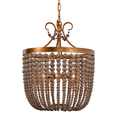Mini Chandeliers Candle by Terracotta Designs ( 374 | H7126-3AG Darcia ) 