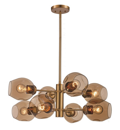 Mid. Chandeliers Glass Down by Trans Globe Imports ( 110 | PND-2125 AG ) 