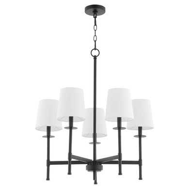 Mid. Chandeliers Glass Up by Quorum ( 19 | 624-5-59 Belshaw ) 