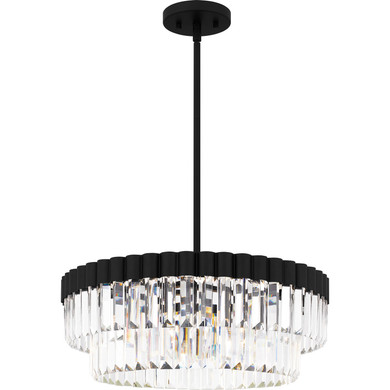 Mini Chandeliers Glass Shade by Quoizel ( 10 | QP6742MBK Quoizel Pendant ) 