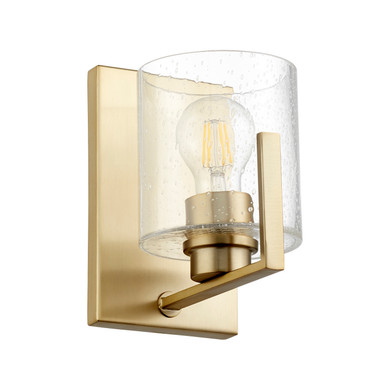 Sconces Single Glass by Quorum ( 19 | 5190-1-80 5190 Lighting Series ) 