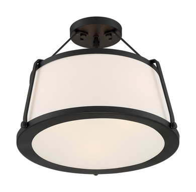 Semi-Flush Mts. Drum Shade by Nuvo Lighting ( 72 | 60-6998 Cutty ) 
