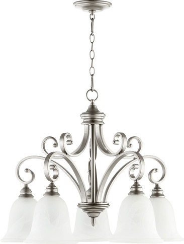 Mid. Chandeliers Glass Down by Quorum ( 19 | 6354-5-64 Bryant ) 