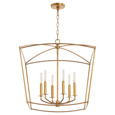 Foyer/Hall Lanterns Open Frame by Quorum ( 19 | 6412-6-74 Mantle ) 