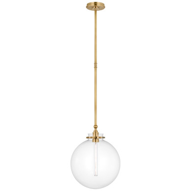 Mini Pendants Glass Down by Visual Comfort Signature ( 268 | CHC 5542AB-CG Parkington ) 