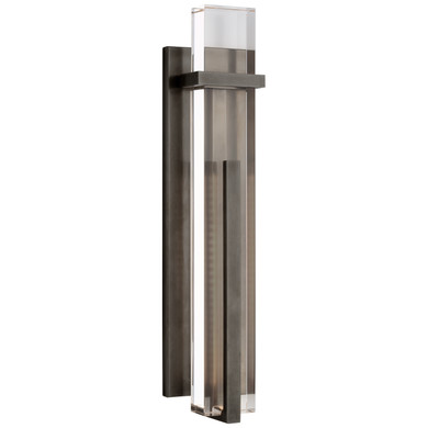 Sconces Single Glass by Visual Comfort Signature ( 268 | S 2910BZ-CG Malik ) 