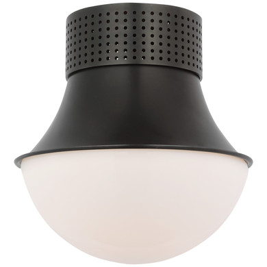 Flush Mounts Glass Down by Visual Comfort Signature ( 268 | KW 4058BZ-WG Precision ) 